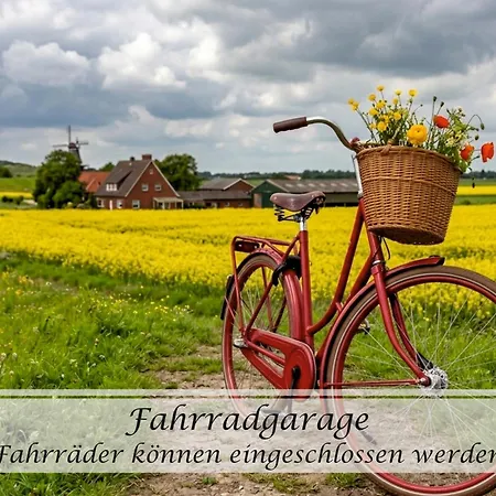 Frieda - Gulfhof Nahe Greetsiel Mit Sauna, Garten & 3 Schlafzimmern Krummhörn