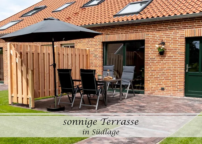 Frieda - Gulfhof Nahe Greetsiel Mit Sauna, Garten & 3 Schlafzimmern