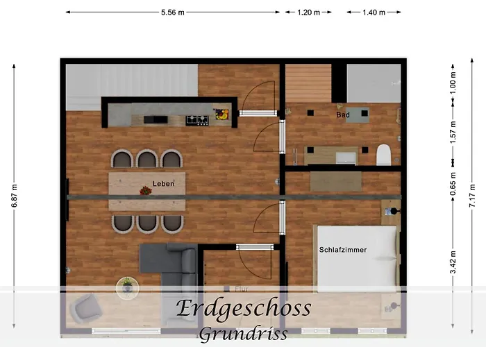 Apartament Frieda - Gulfhof Nahe Greetsiel Mit Sauna, Garten & 3 Schlafzimmern Krummhörn